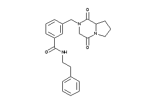 3-[(1,4-diketo-6,7,8,8a-tetrahydro-3H-pyrrolo[1,2-a]pyrazin-2-yl)methyl]-N-phenethyl-benzamide