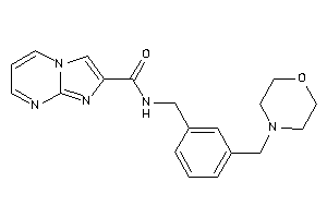 N-[3-(morpholinomethyl)benzyl]imidazo[1,2-a]pyrimidine-2-carboxamide