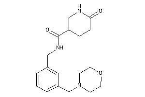 6-keto-N-[3-(morpholinomethyl)benzyl]nipecotamide