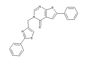 6-phenyl-3-[(2-phenylthiazol-4-yl)methyl]thieno[2,3-d]pyrimidin-4-one