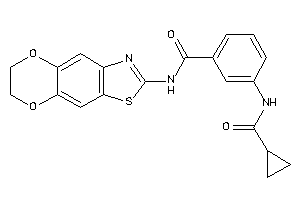3-(cyclopropanecarbonylamino)-N-(6,7-dihydro-[1,4]dioxino[2,3-f][1,3]benzothiazol-2-yl)benzamide