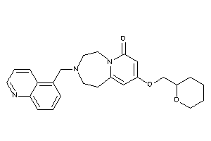 3-(5-quinolylmethyl)-9-(tetrahydropyran-2-ylmethoxy)-1,2,4,5-tetrahydropyrido[2,1-g][1,4]diazepin-7-one