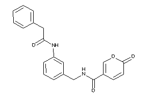 6-keto-N-[3-[(2-phenylacetyl)amino]benzyl]pyran-3-carboxamide