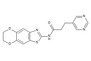 N-(6,7-dihydro-[1,4]dioxino[2,3-f][1,3]benzothiazol-2-yl)-3-(5-pyrimidyl)propionamide