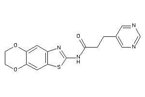 Image of N-(6,7-dihydro-[1,4]dioxino[2,3-f][1,3]benzothiazol-2-yl)-3-(5-pyrimidyl)propionamide