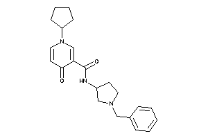 N-(1-benzylpyrrolidin-3-yl)-1-cyclopentyl-4-keto-nicotinamide