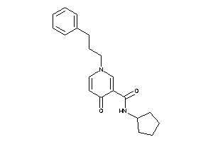 N-cyclopentyl-4-keto-1-(3-phenylpropyl)nicotinamide