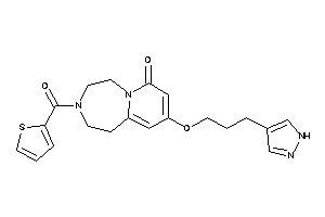 9-[3-(1H-pyrazol-4-yl)propoxy]-3-(2-thenoyl)-1,2,4,5-tetrahydropyrido[2,1-g][1,4]diazepin-7-one