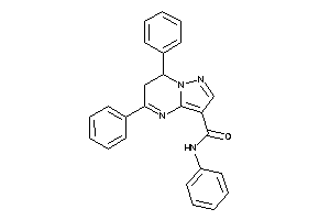 N,5,7-triphenyl-6,7-dihydropyrazolo[1,5-a]pyrimidine-3-carboxamide