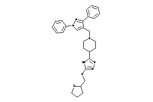 1-[(1,3-diphenylpyrazol-4-yl)methyl]-4-[5-(tetrahydrofurfurylthio)-4H-1,2,4-triazol-3-yl]piperidine