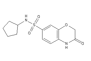 N-cyclopentyl-3-keto-4H-1,4-benzoxazine-7-sulfonamide