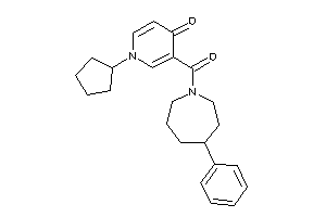 1-cyclopentyl-3-(4-phenylazepane-1-carbonyl)-4-pyridone