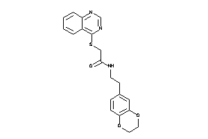 N-[2-(2,3-dihydro-1,4-benzodioxin-6-yl)ethyl]-2-(quinazolin-4-ylthio)acetamide