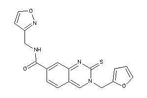 3-(2-furfuryl)-N-(isoxazol-3-ylmethyl)-2-thioxo-quinazoline-7-carboxamide