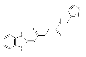 5-(1,3-dihydrobenzimidazol-2-ylidene)-N-(isoxazol-3-ylmethyl)-4-keto-valeramide
