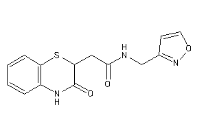 N-(isoxazol-3-ylmethyl)-2-(3-keto-4H-1,4-benzothiazin-2-yl)acetamide