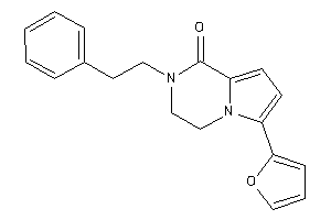 Image of 6-(2-furyl)-2-phenethyl-3,4-dihydropyrrolo[1,2-a]pyrazin-1-one