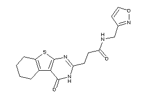 N-(isoxazol-3-ylmethyl)-3-(4-keto-5,6,7,8-tetrahydro-3H-benzothiopheno[2,3-d]pyrimidin-2-yl)propionamide