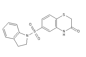 6-indolin-1-ylsulfonyl-4H-1,4-benzothiazin-3-one