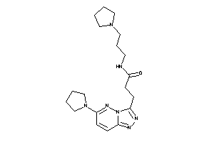 N-(3-pyrrolidinopropyl)-3-(6-pyrrolidino-[1,2,4]triazolo[3,4-f]pyridazin-3-yl)propionamide