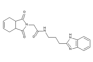 N-[3-(1H-benzimidazol-2-yl)propyl]-2-(1,3-diketo-3a,4,7,7a-tetrahydroisoindol-2-yl)acetamide