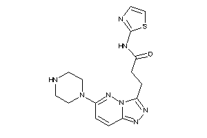 3-(6-piperazino-[1,2,4]triazolo[3,4-f]pyridazin-3-yl)-N-thiazol-2-yl-propionamide