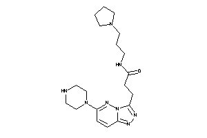 3-(6-piperazino-[1,2,4]triazolo[3,4-f]pyridazin-3-yl)-N-(3-pyrrolidinopropyl)propionamide