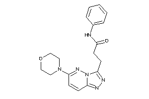 3-(6-morpholino-[1,2,4]triazolo[3,4-f]pyridazin-3-yl)-N-phenyl-propionamide