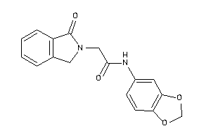 N-(1,3-benzodioxol-5-yl)-2-(1-ketoisoindolin-2-yl)acetamide