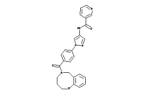 N-[1-[4-(2,3,4,6-tetrahydro-1,5-benzoxazocine-5-carbonyl)phenyl]pyrazol-4-yl]nicotinamide