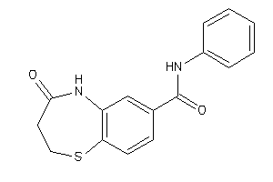 4-keto-N-phenyl-3,5-dihydro-2H-1,5-benzothiazepine-7-carboxamide