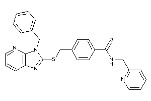 4-[[(3-benzylimidazo[4,5-b]pyridin-2-yl)thio]methyl]-N-(2-pyridylmethyl)benzamide