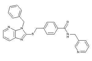 4-[[(3-benzylimidazo[4,5-b]pyridin-2-yl)thio]methyl]-N-(3-pyridylmethyl)benzamide