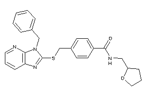 4-[[(3-benzylimidazo[4,5-b]pyridin-2-yl)thio]methyl]-N-(tetrahydrofurfuryl)benzamide