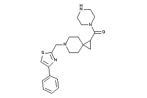 [6-[(4-phenylthiazol-2-yl)methyl]-6-azaspiro[2.5]octan-2-yl]-piperazino-methanone