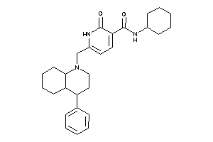 N-cyclohexyl-2-keto-6-[(4-phenyl-3,4,4a,5,6,7,8,8a-octahydro-2H-quinolin-1-yl)methyl]-1H-pyridine-3-carboxamide