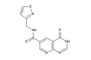 Image of N-(isoxazol-3-ylmethyl)-4-keto-3H-pyrido[2,3-d]pyrimidine-6-carboxamide