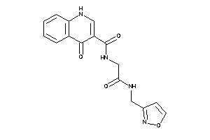 N-[2-(isoxazol-3-ylmethylamino)-2-keto-ethyl]-4-keto-1H-quinoline-3-carboxamide