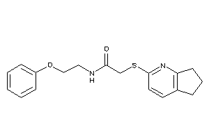 N-(2-phenoxyethyl)-2-(1-pyrindan-2-ylthio)acetamide