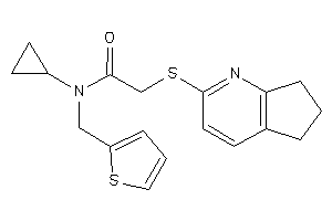 N-cyclopropyl-2-(1-pyrindan-2-ylthio)-N-(2-thenyl)acetamide