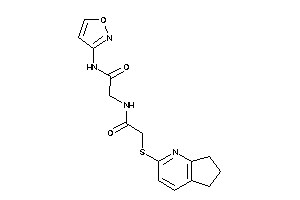 N-isoxazol-3-yl-2-[[2-(1-pyrindan-2-ylthio)acetyl]amino]acetamide