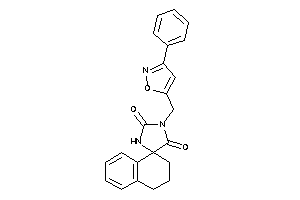 3-[(3-phenylisoxazol-5-yl)methyl]spiro[imidazolidine-5,1'-tetralin]-2,4-quinone