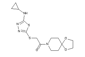 2-[[5-(cyclopropylamino)-1,3,4-thiadiazol-2-yl]thio]-1-(1,4-dioxa-8-azaspiro[4.5]decan-8-yl)ethanone