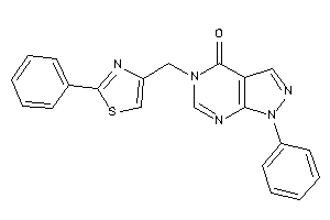 1-phenyl-5-[(2-phenylthiazol-4-yl)methyl]pyrazolo[3,4-d]pyrimidin-4-one