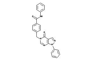 4-[(4-keto-1-phenyl-pyrazolo[3,4-d]pyrimidin-5-yl)methyl]-N-phenyl-benzamide