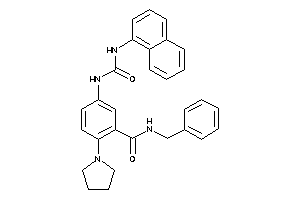 N-benzyl-5-(1-naphthylcarbamoylamino)-2-pyrrolidino-benzamide