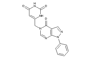 6-[(4-keto-1-phenyl-pyrazolo[3,4-d]pyrimidin-5-yl)methyl]uracil