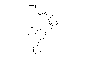 2-cyclopentyl-N-[3-(oxetan-3-ylmethoxy)benzyl]-N-(tetrahydrofurfuryl)acetamide