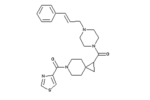 (4-cinnamylpiperazino)-[6-(thiazole-4-carbonyl)-6-azaspiro[2.5]octan-2-yl]methanone