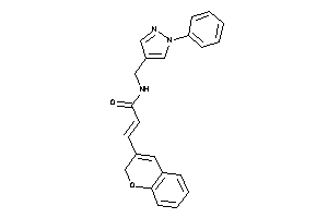 3-(2H-chromen-3-yl)-N-[(1-phenylpyrazol-4-yl)methyl]acrylamide